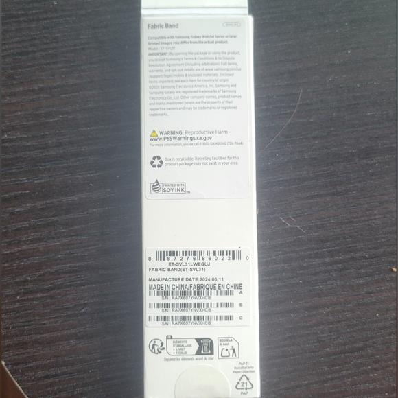 Galaxy Watch Fabric Band M/L - Picture 3 of 4